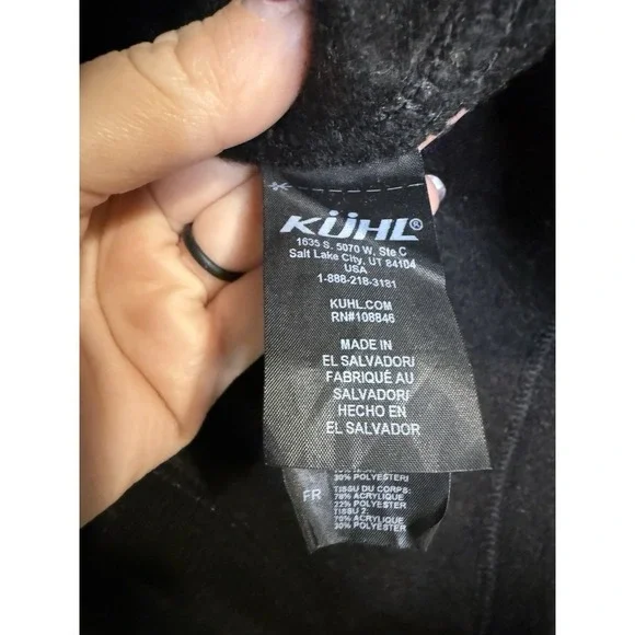 Kuhl Jacket Black Highland Long Full Zip Women's Size XS Outdoor Warm - Picture 4 of 10